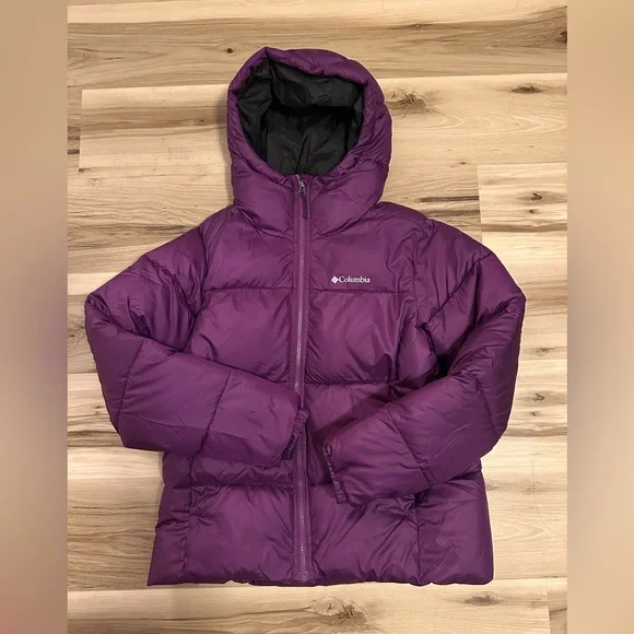 ‼️SOLD‼️COLUMBIA WINTER PUFFER VIOLET PURPLE JACKET S - Picture 1 of 5